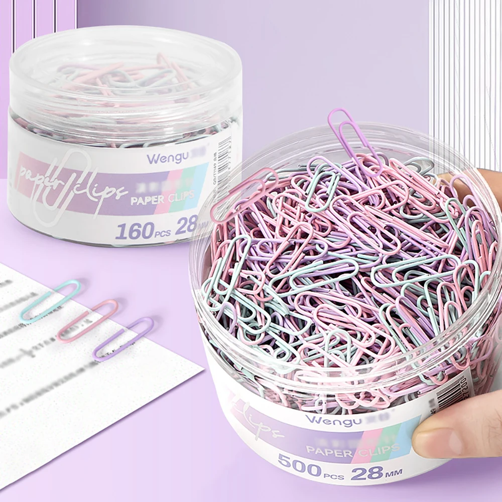 컬러 종이 클립, 사무용품, 종이 클립, 대형 파일 북마크, 종이 클립, 수납함, 학생용 문구류