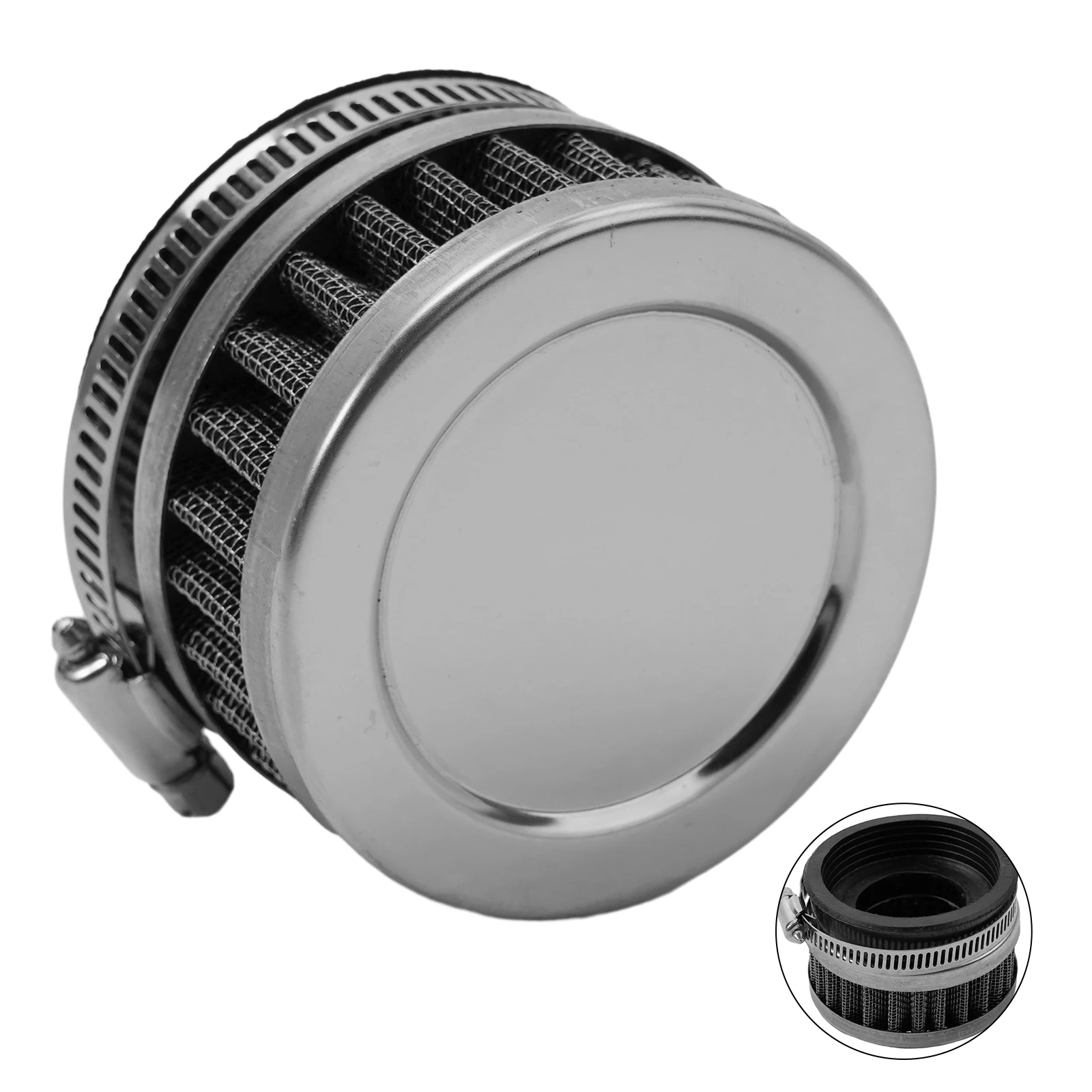 

Cleaner Air Filter Accessories Parts Replacement Round Tapered Rubber Stainless Steel Garden Indoor Motorcycle