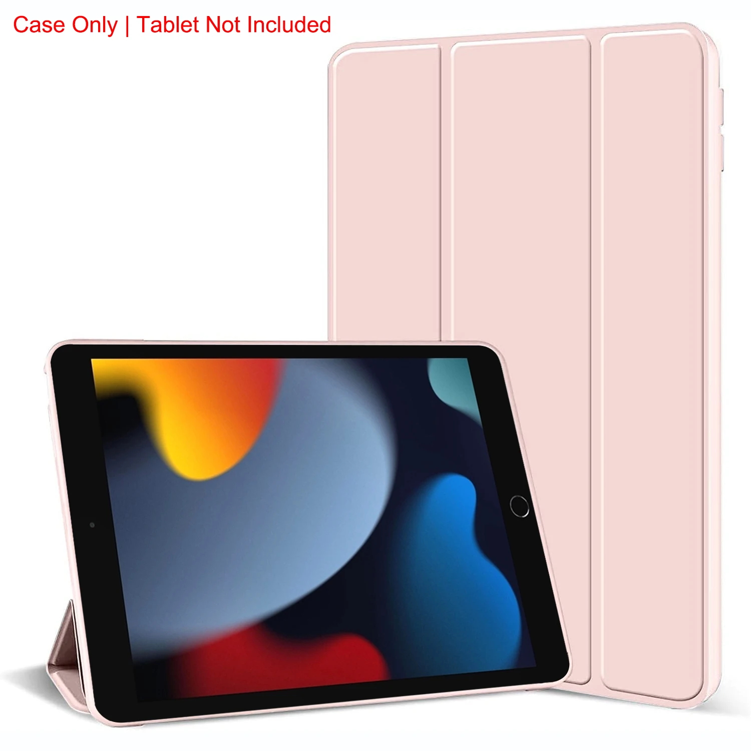 Tri-fold Magnetic Stand PU Leather Tablet Case - 10.2 inch Protective Cover