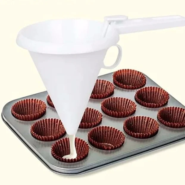 Adjustable Butter Cream Frosting Handheld Funnel Dispenser Pancake Portion Cup Mold Cake Chocolate Kitchen Baking Tools