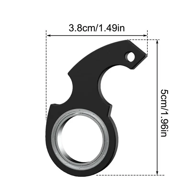 Portachiavi creativo Fidget Spinner giocattoli Antistress rotazione della punta delle dita portachiavi fresco alleviare la noia ansia giocattoli per adulti bambini