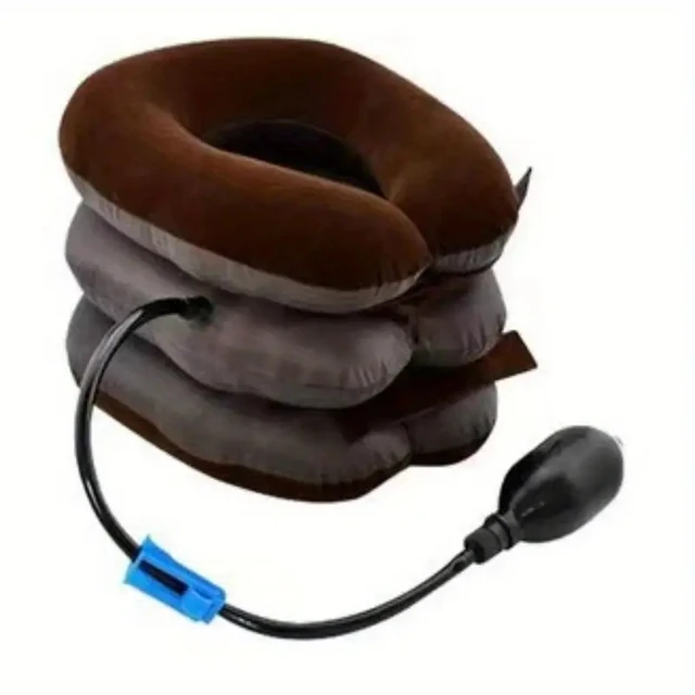 1 Piece Single Tube Semi-Plush Air Cervical Massage Relaxation Pillow, Effective Neck Relaxation, Suitable for Men and Women - M 3