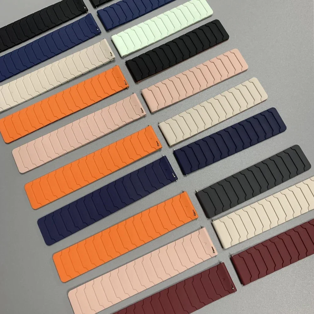 Magnetic Silicone Loop Strap - Universal 22mm/20mm Band