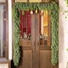 2 Pcs 9ft Christmas Cedar Garland Artificial Green Cedar Pine Needles for Home Fireplace Indoor Outdoor Holiday Party Decoration 5