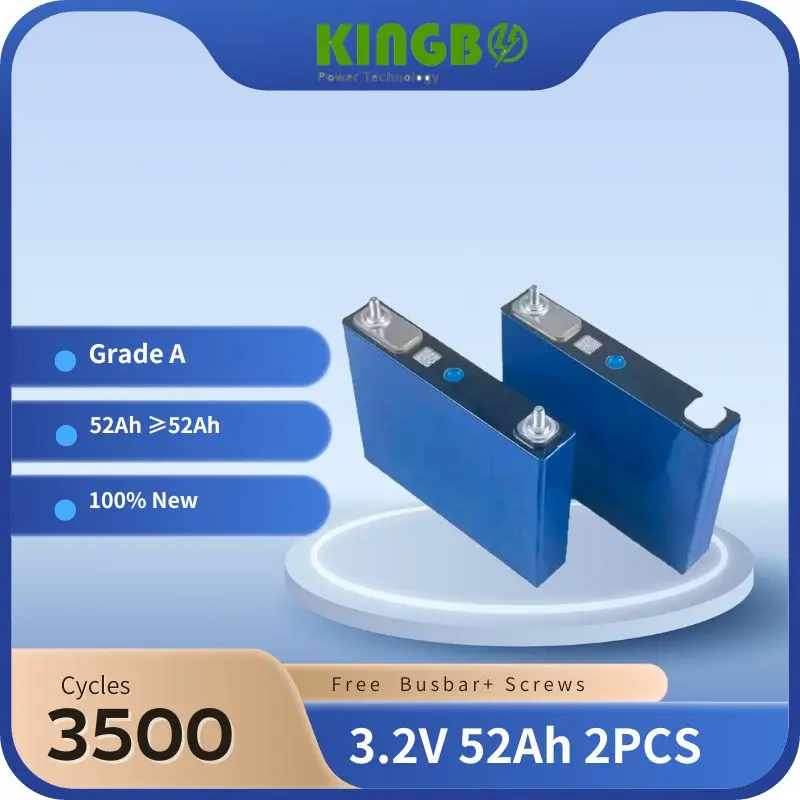 

Флэш-распродажа 100% Новый Kingbo 2 шт. 3,2 в 50 Ач/52 Ач LFP-элемент Gotion lindoliving Lifepo4 аккумулятор для самостоятельной солнечной системы хранения