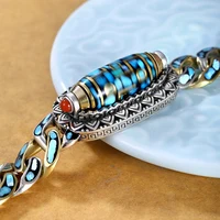 HX nouveau Guochao hommes Bracelet personnalité rétro transfert rotatif neuf yeux perle Bracelets haut de gamme cadeau bijoux de mode 3