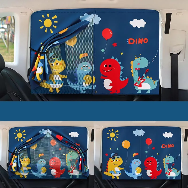 Description Picture 6 of itemBaby Car Seat Sun Shade Universal Magnetic Window Sunshade Stroller Cover Window Sunshade UV Protection For Kids Travel Sunshade
