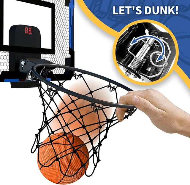 Ring Basketball Hoop Wall-mounted Indoor Training Home Kids Basketball Toy Mini Basketball Hoop Set For Kids Outdoor Games 3