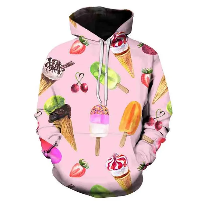 thumbnail image 1 of Sudadera con capucha con estampado 3D de frutas y dulces para hombre, sudaderas casuales divertidas de talla grande para mujer, ropa de calle para hombre, sudadera con capucha para hombre, 1 of 4