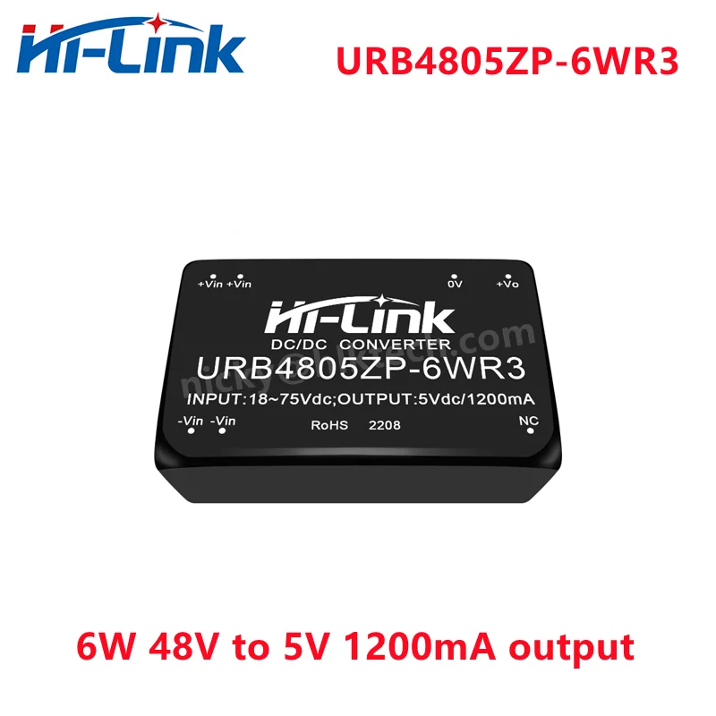 Hi-Link New 6W 48V to 3V 5V 12V 15V 24V Isolated Converter URB2405ZP-6WR3 DCDC Switching Power Supply Module for battery BMS 5
