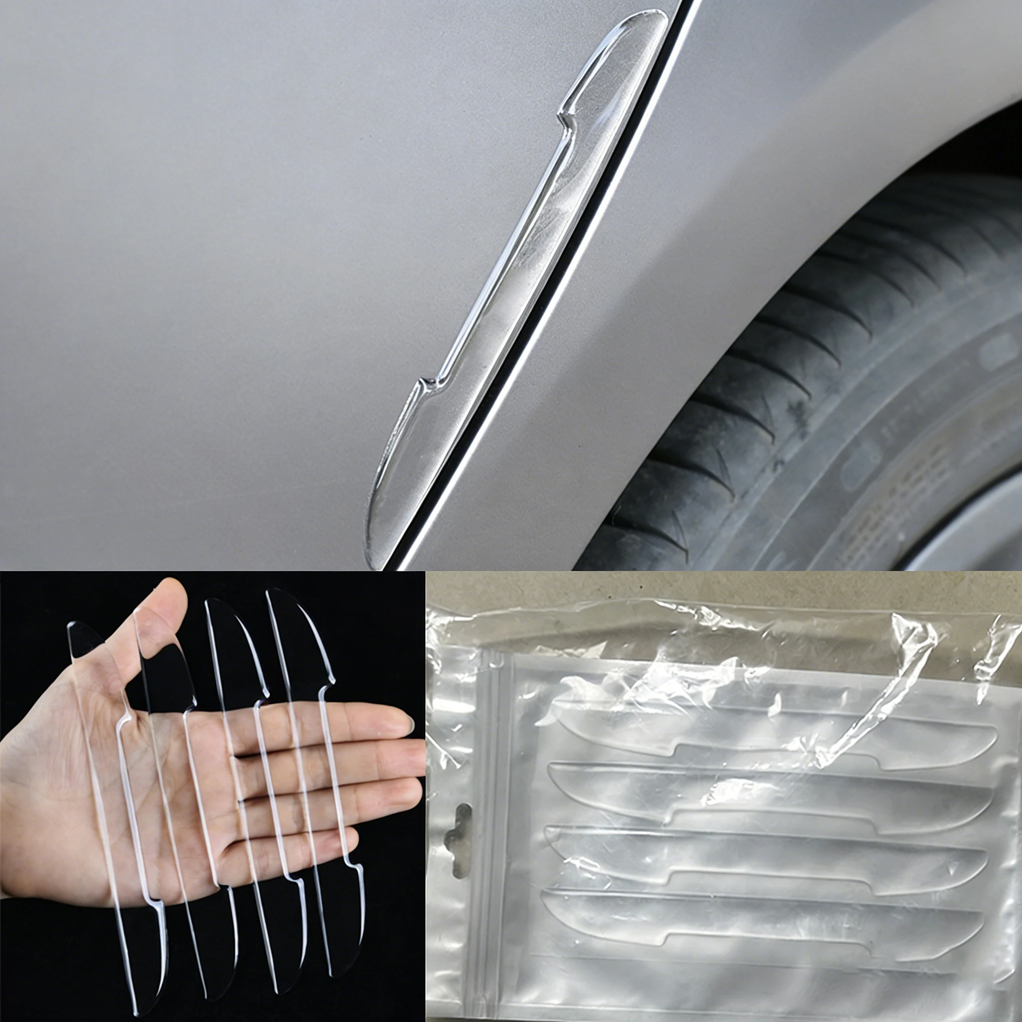 Transparent Anti-Collision Car Door Protector Bar Stickers