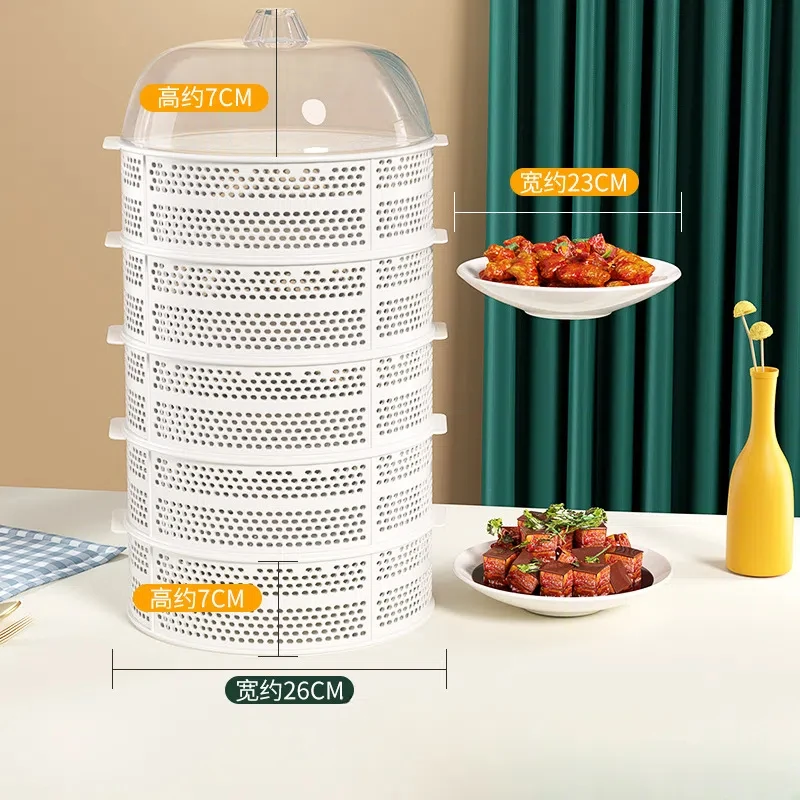 Storage Rack Cover Transparent Dustproof Multi-layer Cover Leftover Cover Multi-function Household Vegetable Cover Household