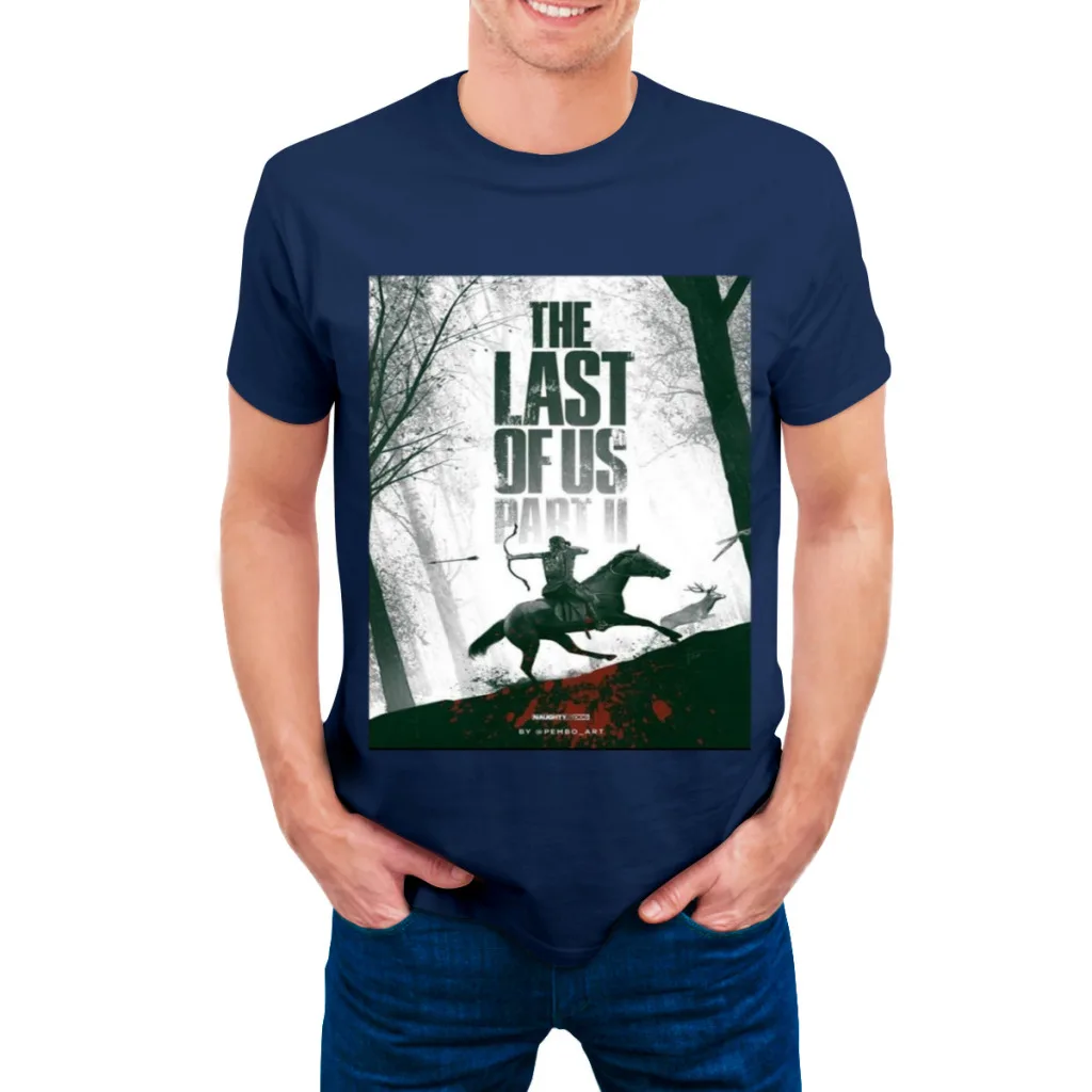 Camiseta de manga corta con cuello redondo y nueva camiseta de verano para hombre de The Last Of Us