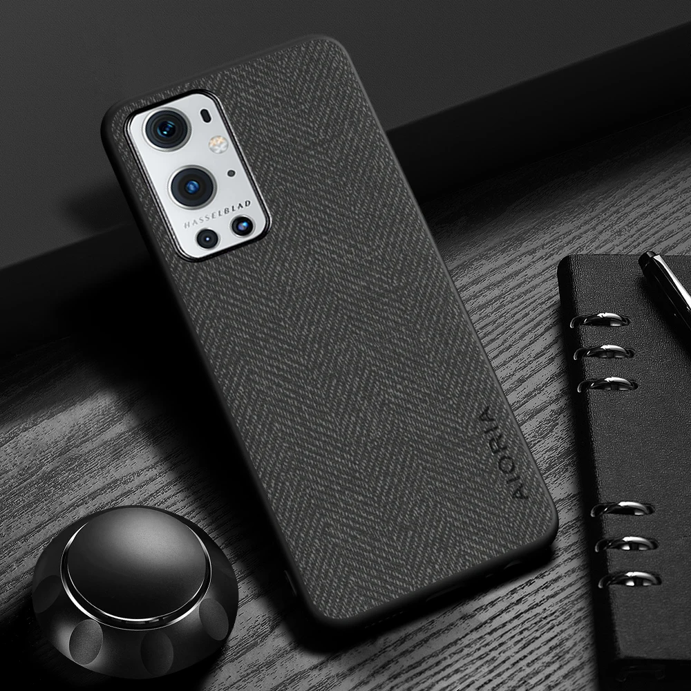 Sleek and Durable Leather Wood Grain Phone Case