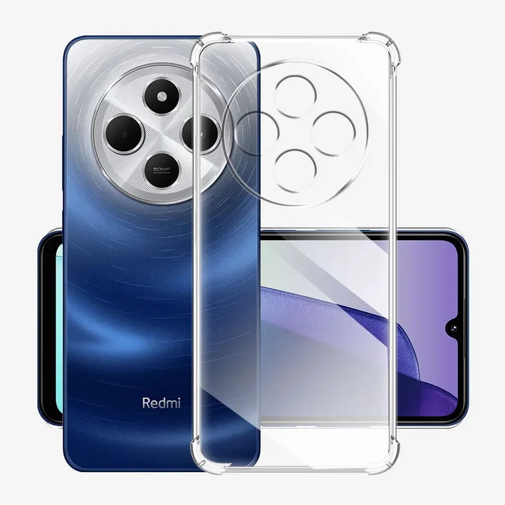 Transparent Shockproof Silicone Phone Case - Clear Airbag TPU Protector