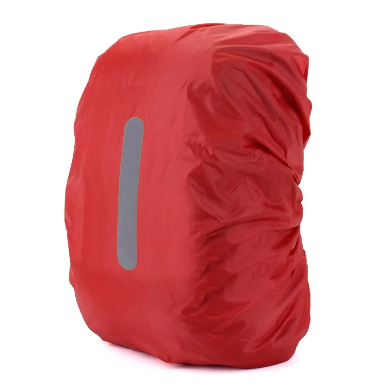 2pcs 30-40L Reflective Waterproof Backpack Rain Cover Outdoor Sport Night Cycling Safety Light Raincover Case Bag Camping Hiking