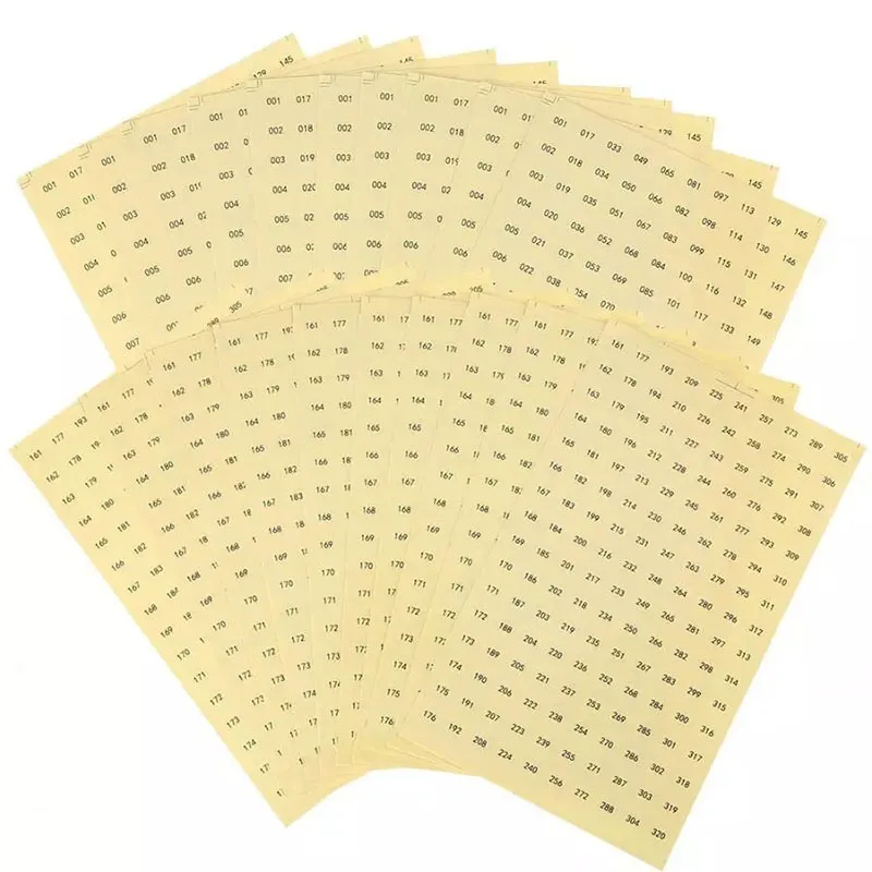 

1-480 Laser/Clear Number Label For Nail Polish Color Marking DIY Adhesive Waterproof Gel Varnish Lipstick 10MM Tag Sticker
