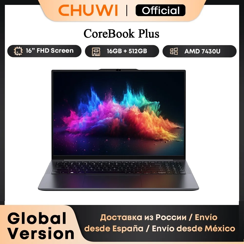 CHUWI CoreBook Plus Laptop 16inch FHD Screen R5-7430U 6