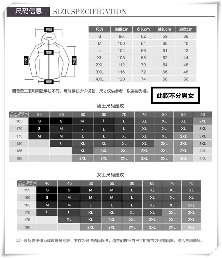 Camping Rain Jacket Men Women Waterproof Sun Protection Clothing Fishing Hunting Clothes Quick Dry Skin Windbreaker With Pocket