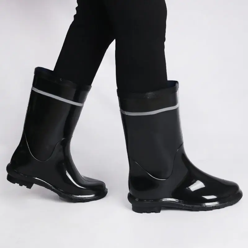 Waterproof Rain Boots For Men, Pvc And Silicone Work Footwear_voghion.com