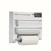 Multi-function Cling Film Cutter Wall Holder Tin Foil Paper Roll Authentic Wall Mounted Roll Dispenser For Tin Foil 6