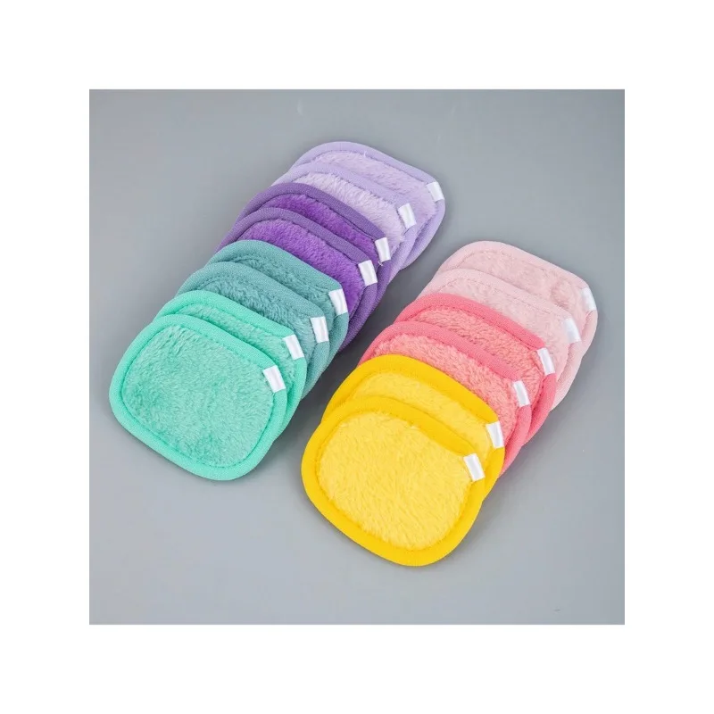 5 pcs Makeup remover facial cleansing tools Reusable Makeup Remover Pads Microfiber Facial Cleansing Cloths For Face, Eye, Lip
