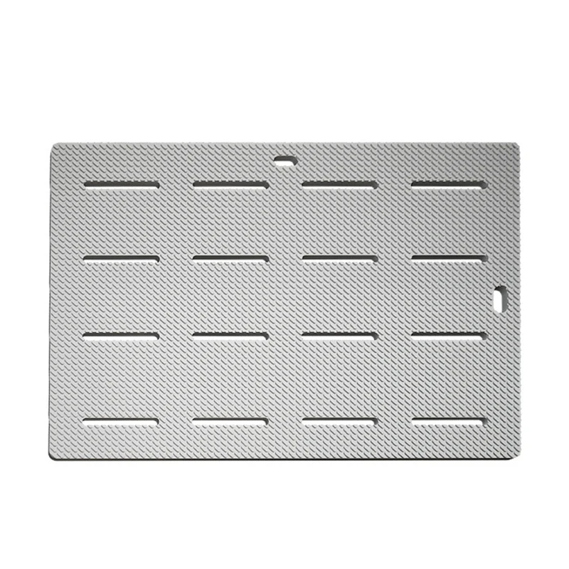 

Bathroom Anti Slip Mat Shower Anti Fall Floor Mat Toilet Round Hollow Waterproof Rugs Grey