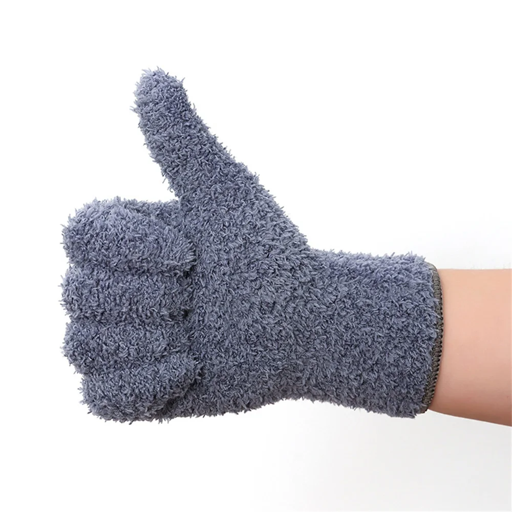 Microfiber Dusting Cleaning Glove Mitt Cars Window Dust Remover Tool Reusable Cleaning Glove for Household Tools 1 Pair cleaning gloves