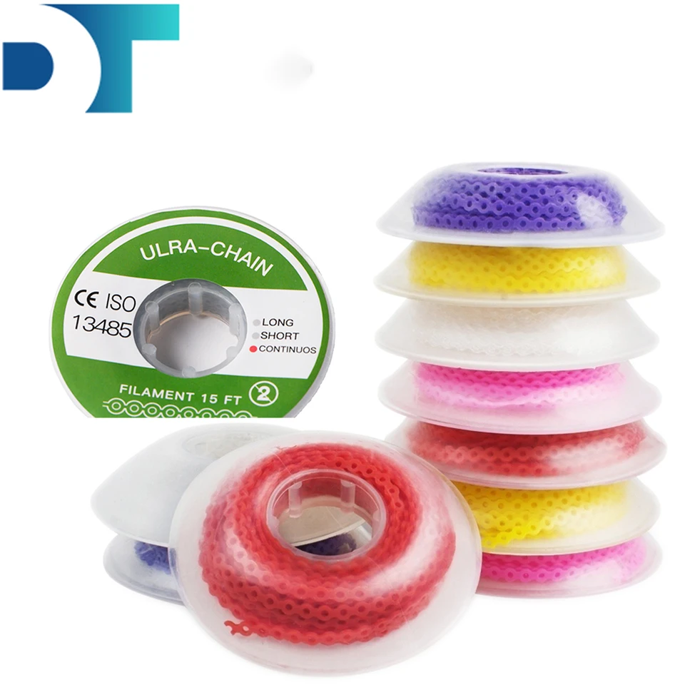 Trapano Odontotecnico Catena Elastica Ortodontica Trasparente, 1 Rotolo Continuo - Per Apparecchi Dentali, Chiusura Spazi Paul Chain - Foto 4
