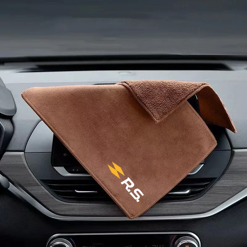 Microfiber Car Towel Microfiber Towel Super Absorbent Car Wash Cleaning Drying Cloth For Renault RS Clio Scenic Logan Megane Koleos Sandero Goods