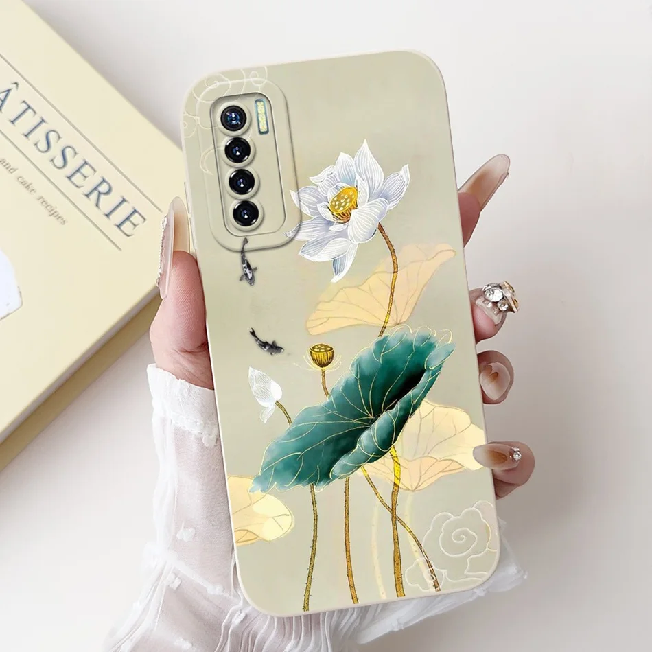 Elegant Floral Pattern Soft Silicone Shockproof Phone Case