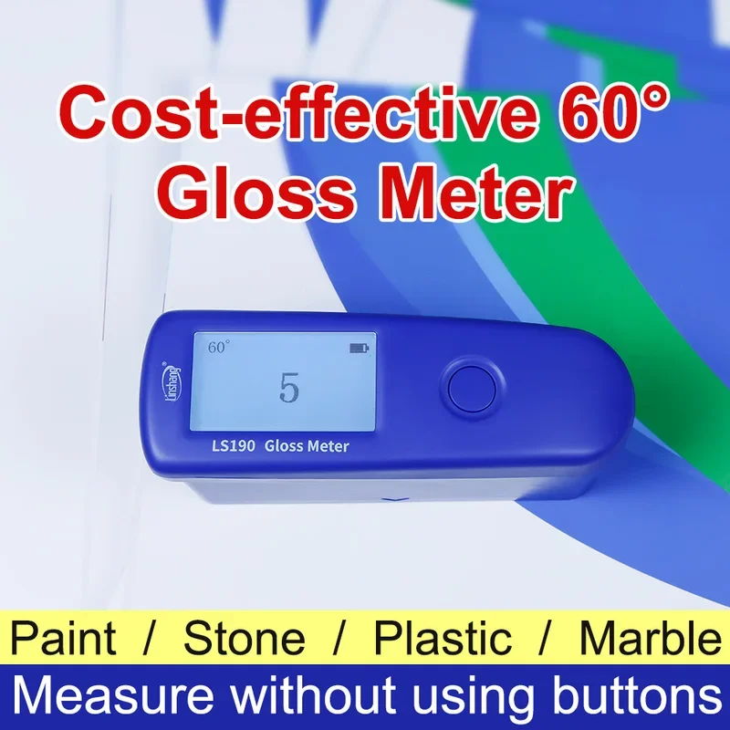 Gloss Meter Glossmeter Car Glossmetre LS190 60&deg; Universal Angle Design Easy Operation High Precision Rechargeable Software