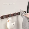 Light Luxury Solid Wood Wall Hanging, Living Room, Bedroom, Bag, Coat, Towel Hooks, No Punch 3