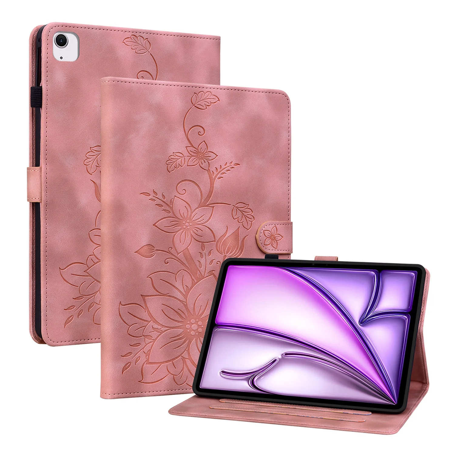Lily Premium Leather Stand Case - Elegant Tablet Cover
