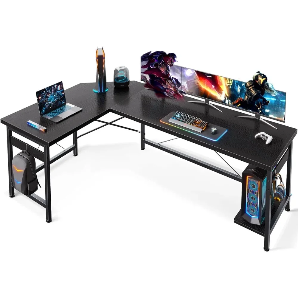 

Gaming Desk, Corner Computer Desk, Sturdy Home Office Computer Table, Writing Desk, Larger Gaming Desk