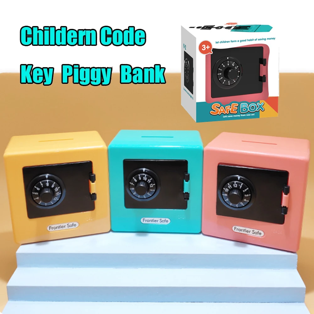 

Mini ATM Cartoon Safe Piggy Deposit Bank Code Bank Household Ornaments Banknote Box Cash Coins Saving Storage Christmas Gift