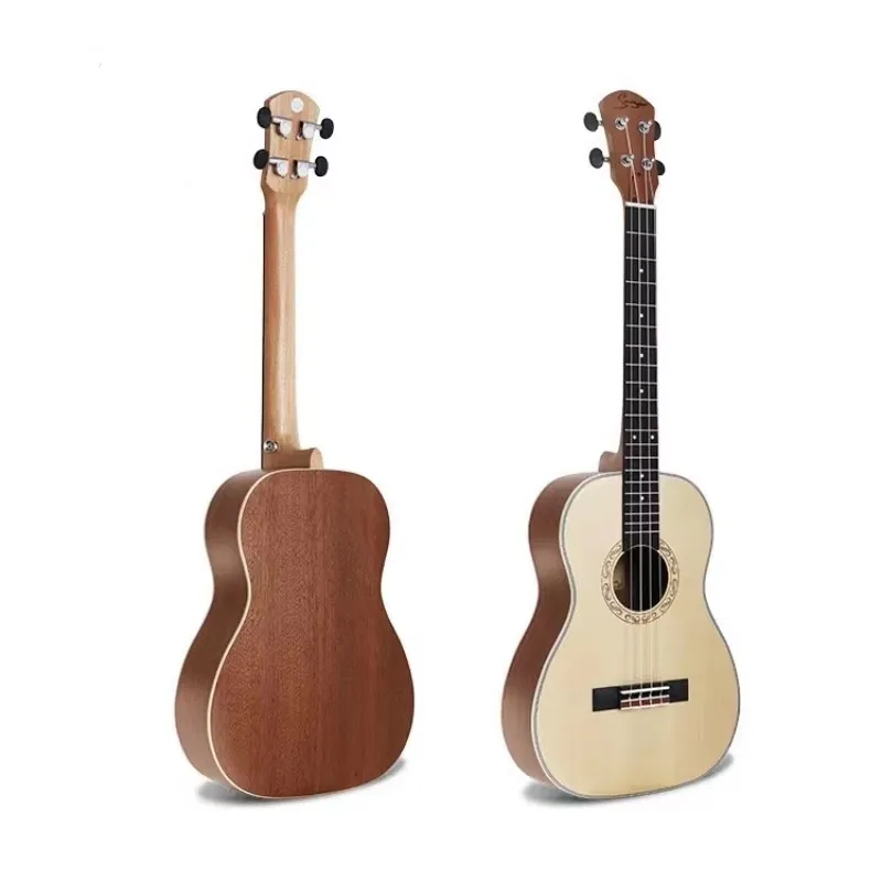 30" baritone Ukulele With Spruce TOP /Sapele Body, 30 inch ukulele baritone Laser engraving