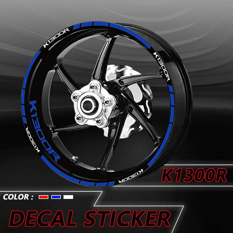 For BMW K1300R k1300r K 1300R Motorcycle Rim Reflective Wheel Stickers Tire Decoration Protection Decals Stickers k1300r