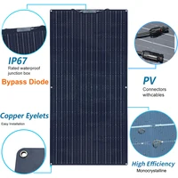 Panneau solaire 240w 120w 200w 100w Flexible 12V Chargeur de batterie pour maison camping-car yacht RV Cellule solaire monocristalline EU warehouse DHL shipping 3