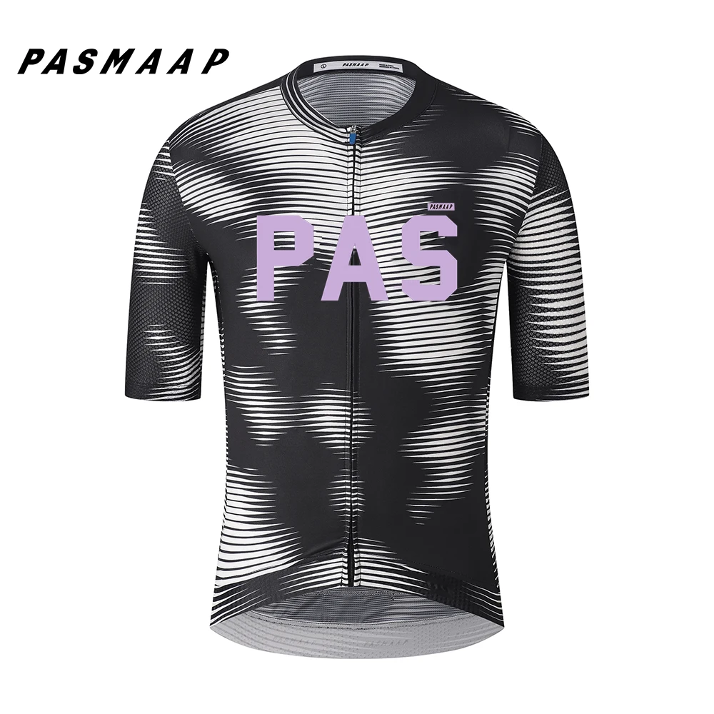 PASMAAP - Maillot de ciclismo de verano para hombre, camiseta de ciclismo de montaña o carretera, ropa de ciclismo de manga corta de equipo profesional de alta calidad