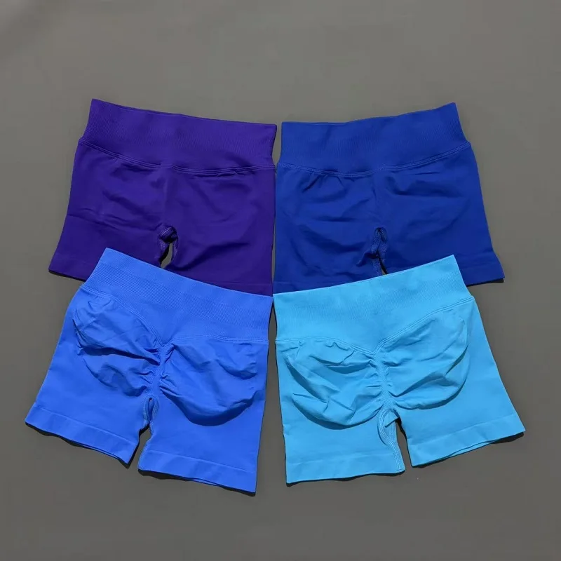 Women Gym Shorts Workout Scrunch Butt Seamless Leggings