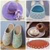 4Pcs 100g/Pc Crochet Knitting Tape T Shirt Thick Cloth Fabric Strip Yarn Craft For Hand Knitting DIY Mat Slipper Basket line 6