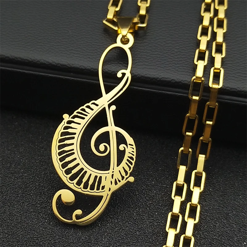 Collier Black Casque Music