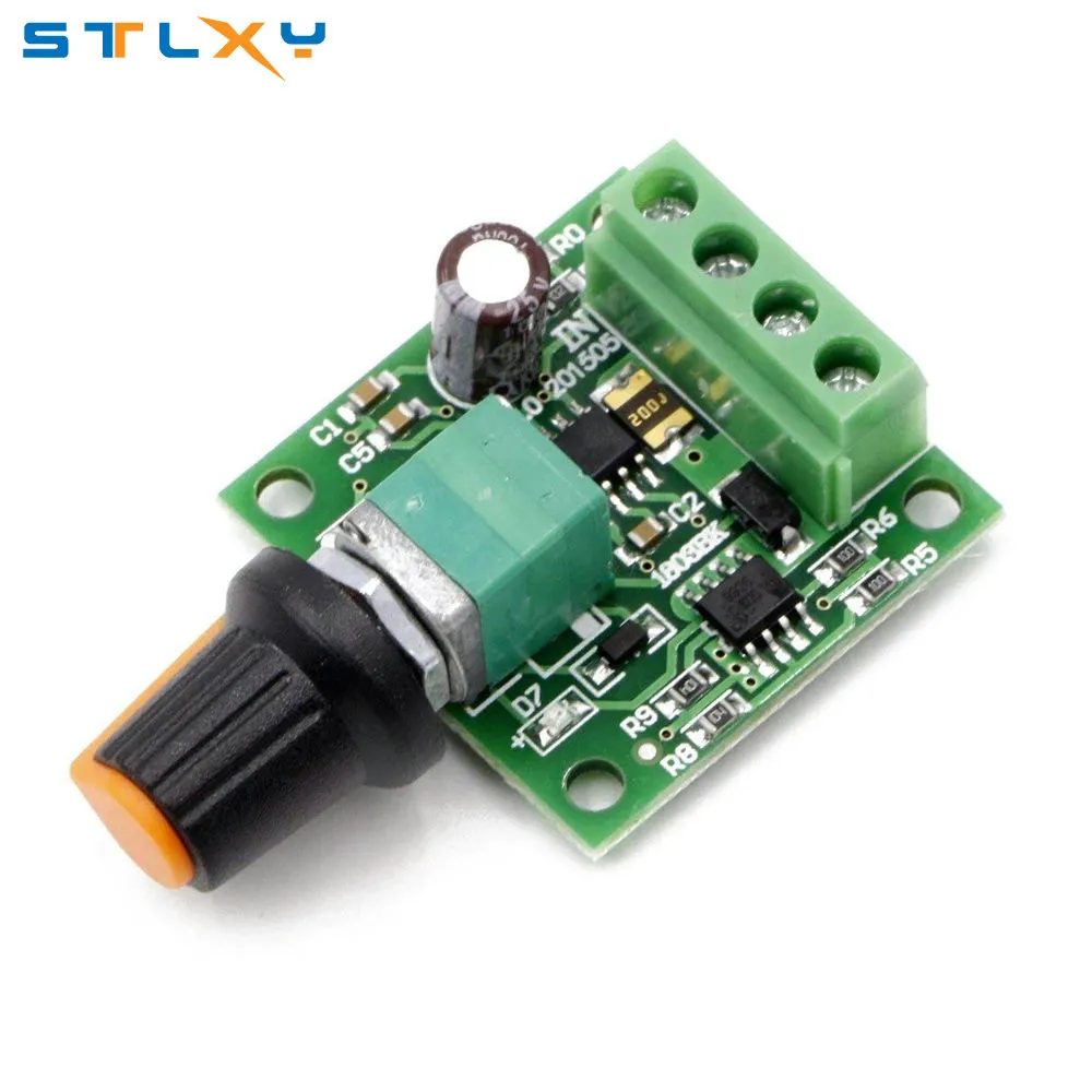 DC 1.8V 3V 5V 6V 12V 2A PWM Motor Speed Controller Low Voltage Motor Speed Controller PWM 0~ Adjustable Drive Module