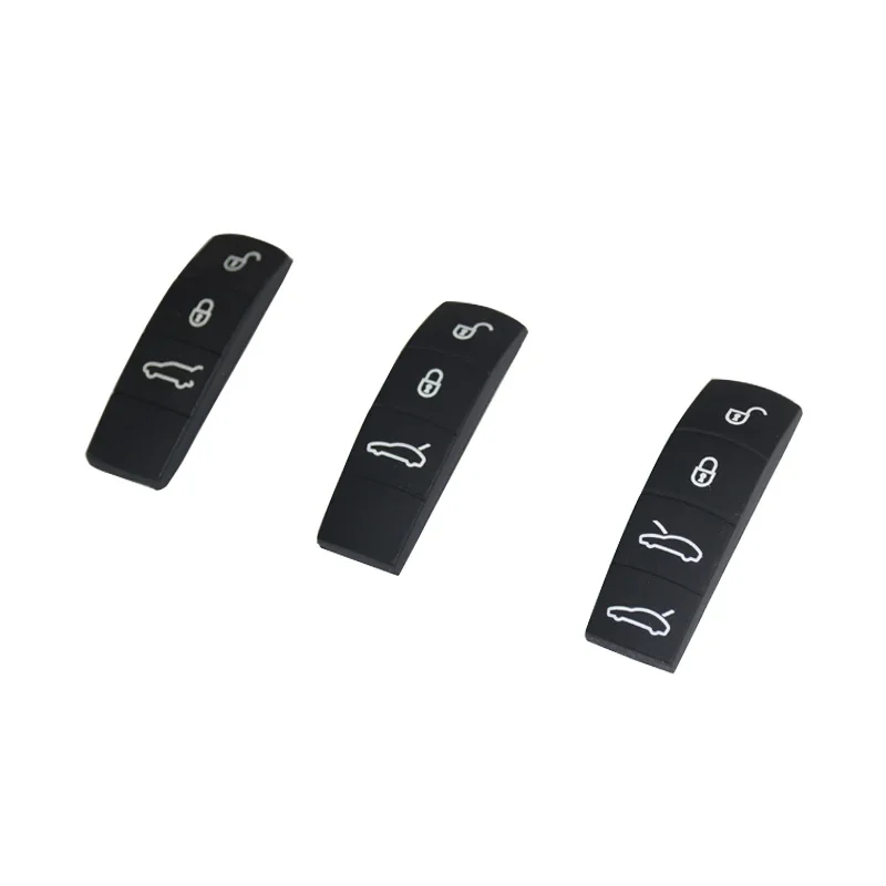 For Porsche Boxster Cayenne Cayman Macan Panamera 911 Car Remote Key Button Replacement Silicone Key Button Pad