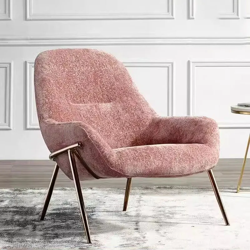 

Luxury Elegant Living Room Chairs Nail Salon Comfortable Waiting Back Support Chairs Minimalist Adult Chaise Lounges Furniture