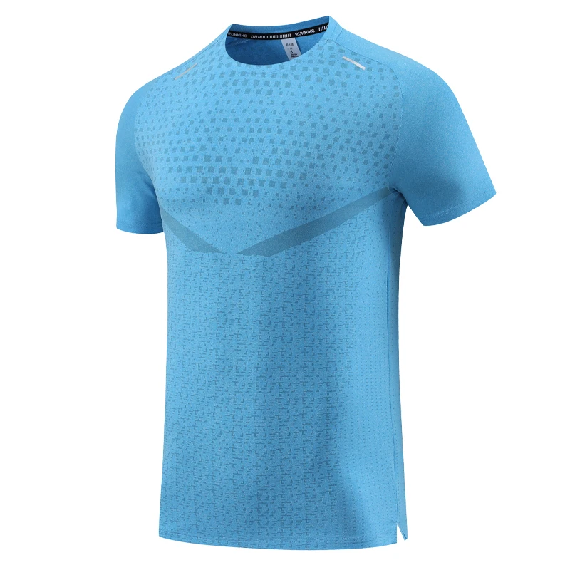 Running T Shirt Print Gym Shirts Fashion Running Casual Outdoor Jogging Breathable Workout Short Sleeves Nylon Quick Dry Training Tee