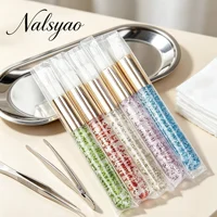 Brosse de nettoyage pour cils, brosse à cils en cristal, outils de maquillage pour extensions de cils, dissolvant de points noirs, 20 pièces 6