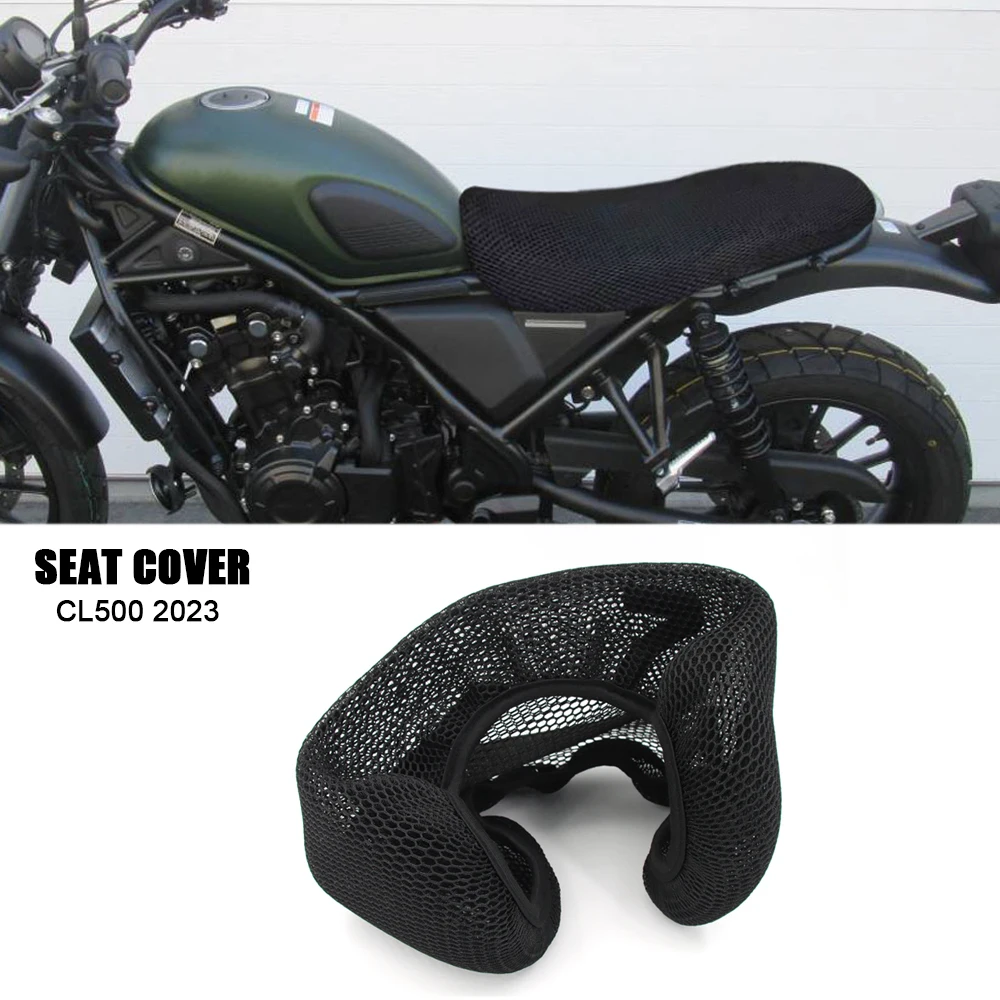 

For Honda CL500 CL 500 2023 New Motorcycle Accessories Seat Cover 3D Nylon Honeycomb Mesh Seat Cushion Protector