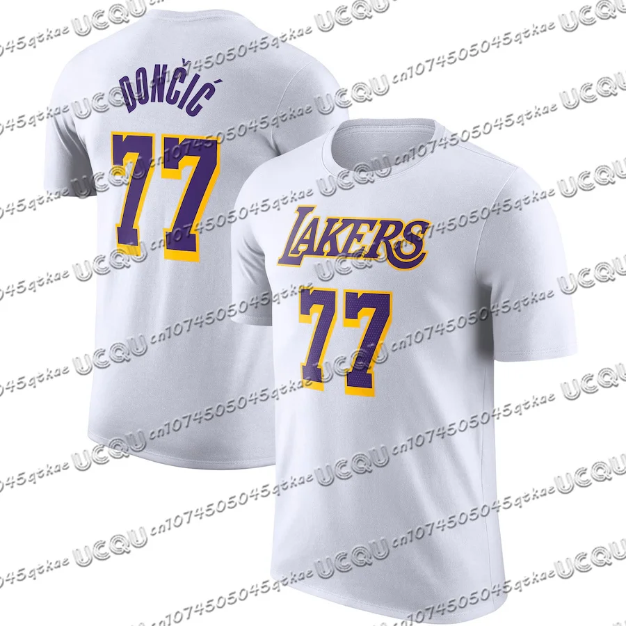 New Hot Selling Doncic No. 77 American Basketball Sports T-Shirt Basketball Training Shirt Men And Women Fashion Casual Top